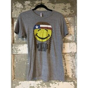 Have A Willie Nice Day Women Graphic T Country Music Shirt - Gray - Women Small
